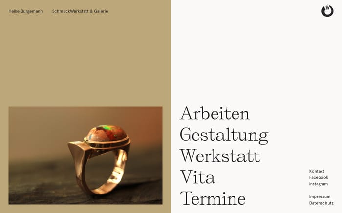 Heike Burgemann website preview