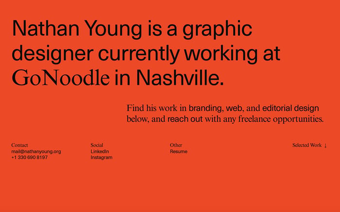 Nathan Young website preview
