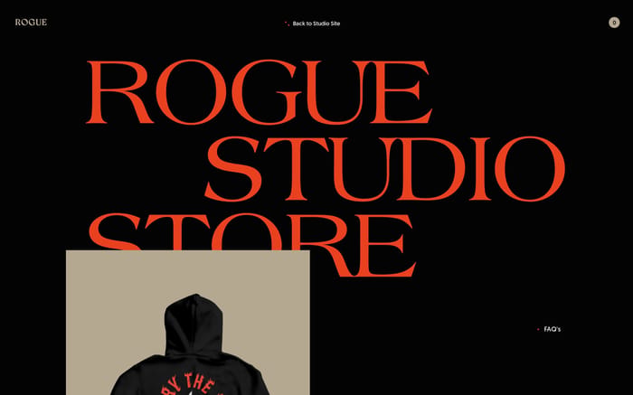 Rogue Studio Store website preview