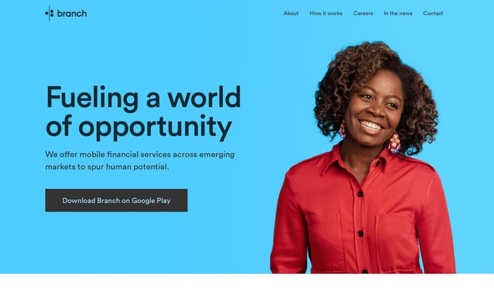 Branch website preview