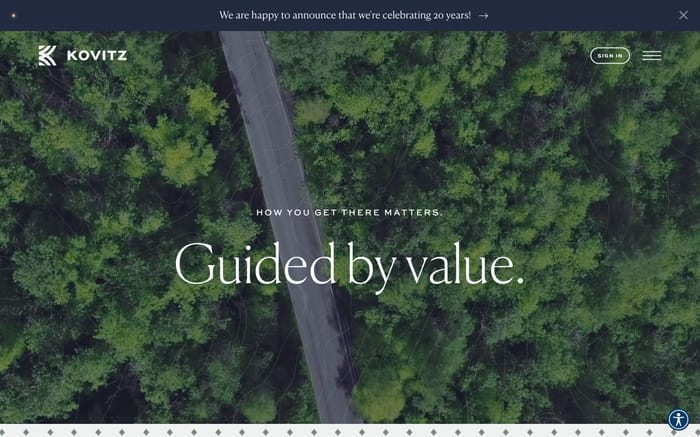 Kovitz website preview