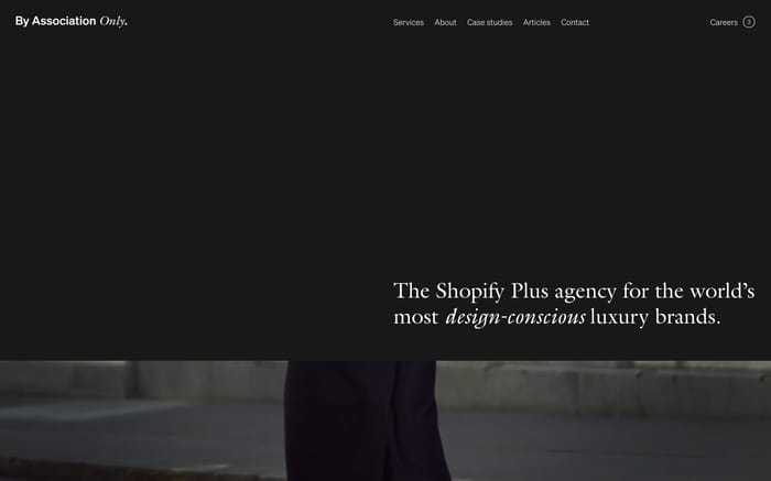 By Association Only website preview