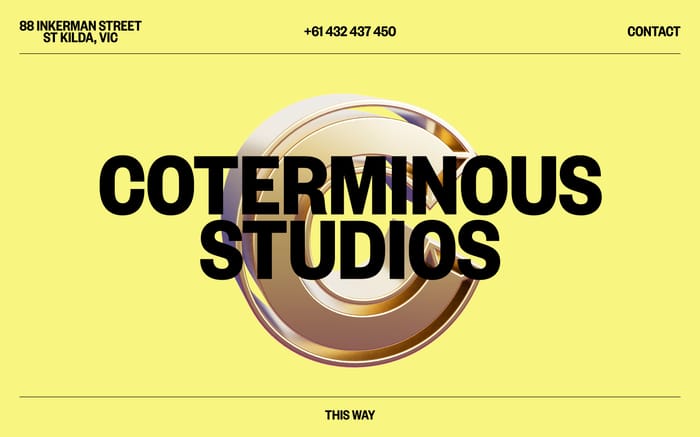Coterminous Studios website preview