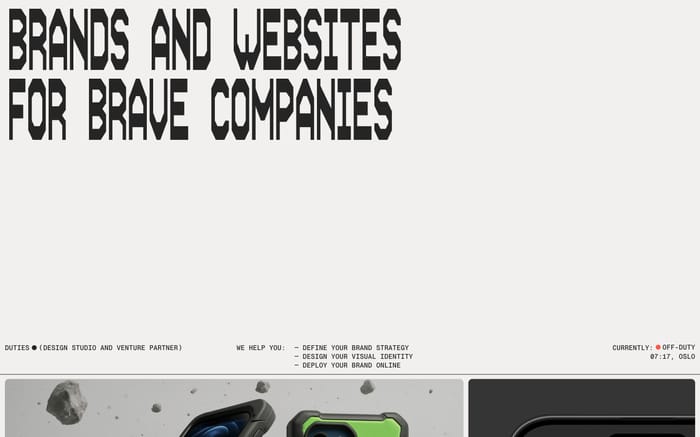 Duties website preview