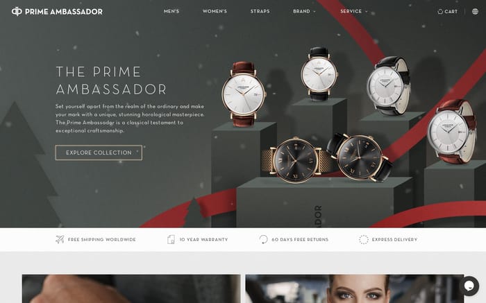 Prime Ambassador - Superior Timepieces website preview