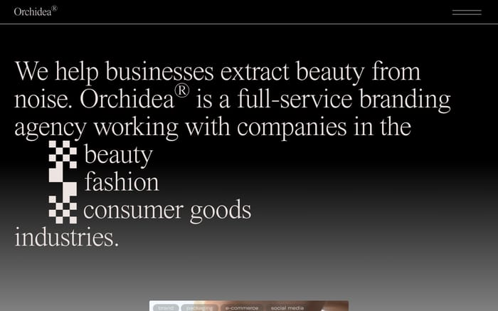 Orchidea Agency website preview