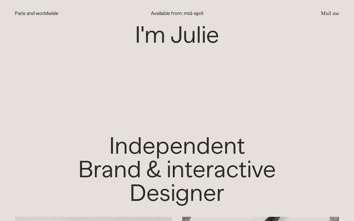 Julie Muckensturm website preview