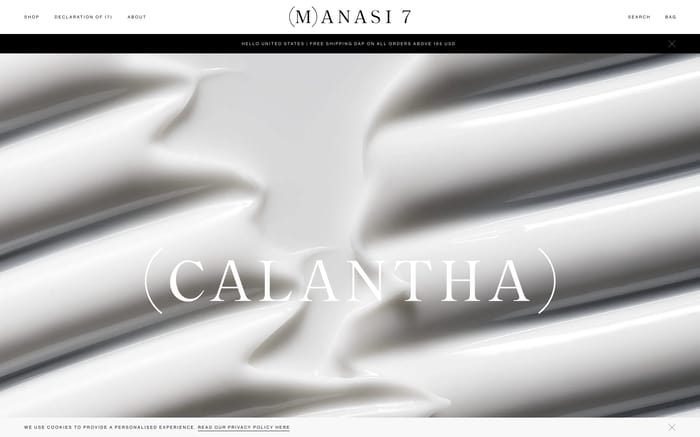 Manasi7 website preview