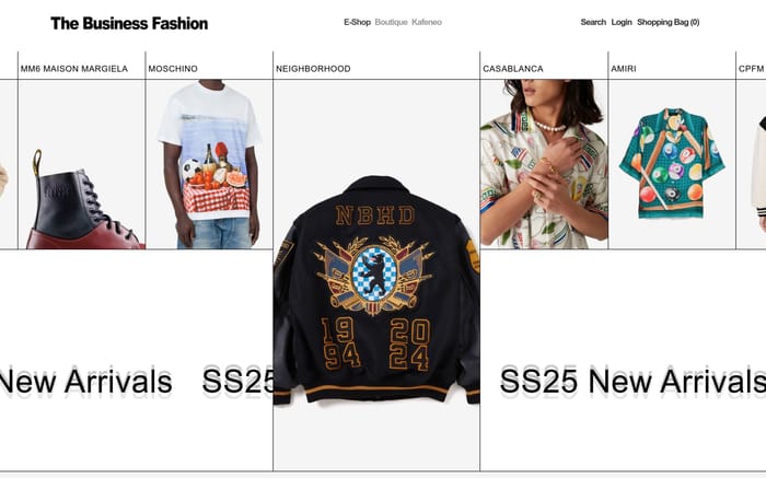 The Business Fashion website preview
