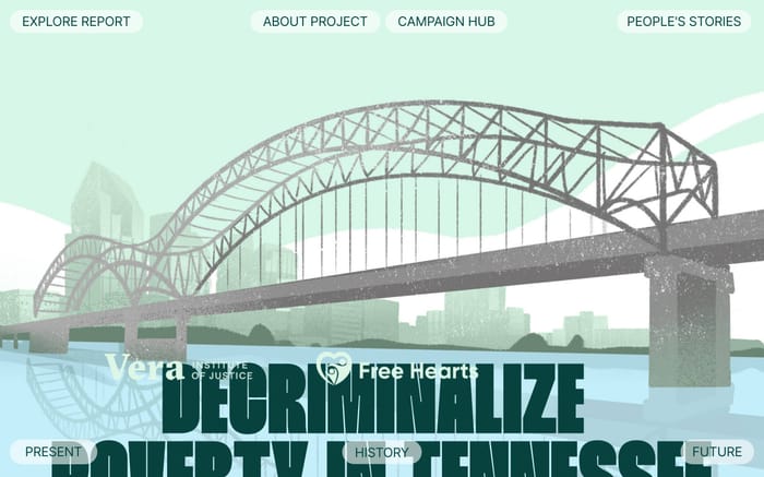 Decriminalize Poverty in Tennessee website preview
