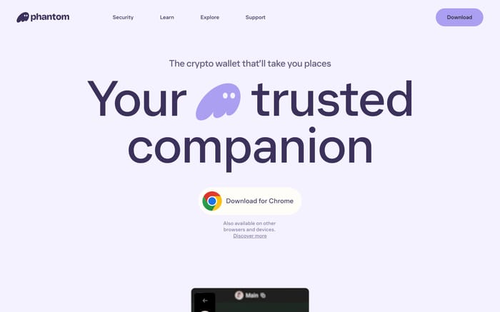 Phantom website preview
