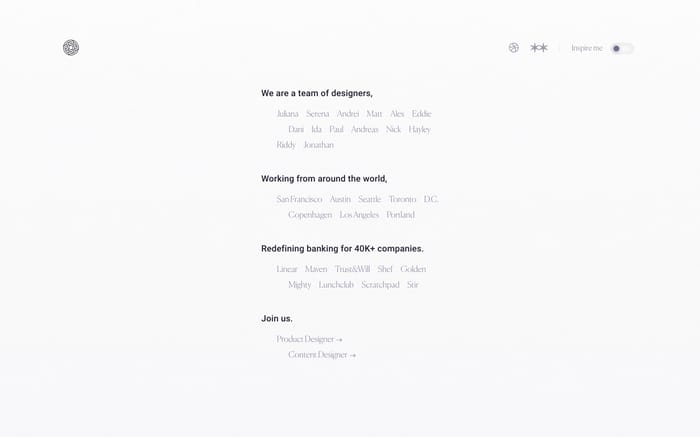 Mercury’s design team website preview
