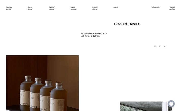 Simon James website preview