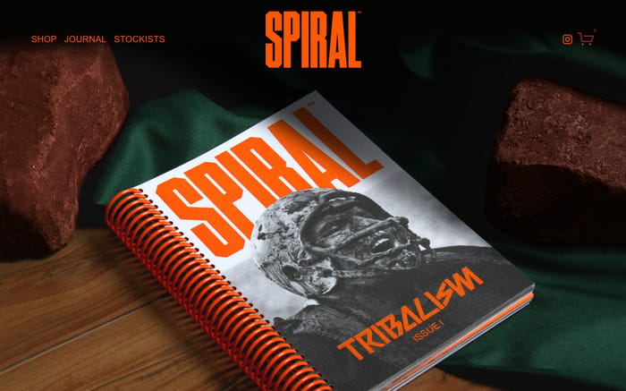 Spiral journal website preview