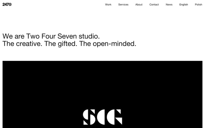 247studio website preview