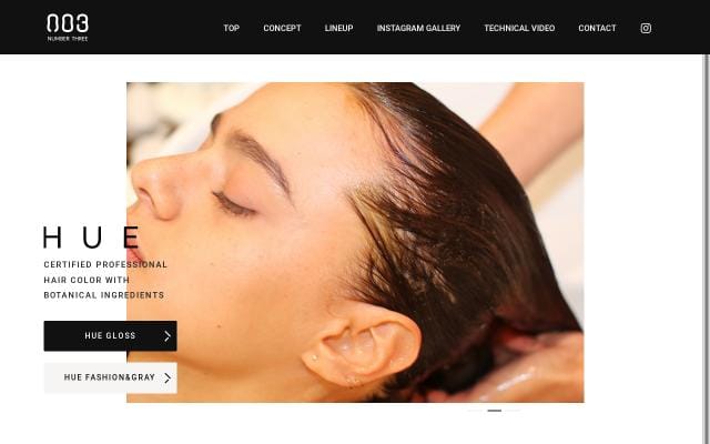 Hue-color website preview
