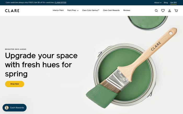 Clare website preview