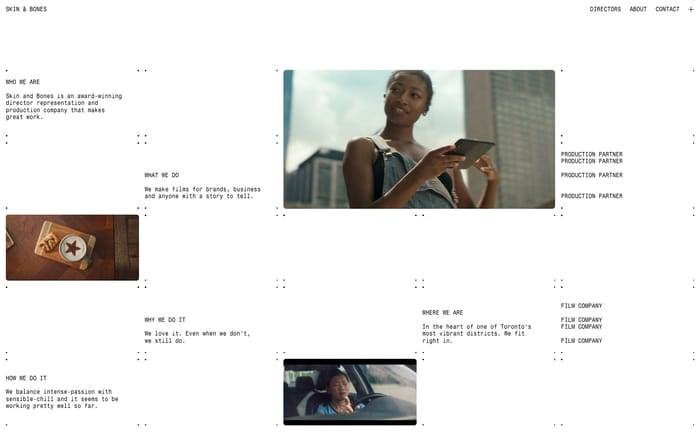 Skin and Bones website preview