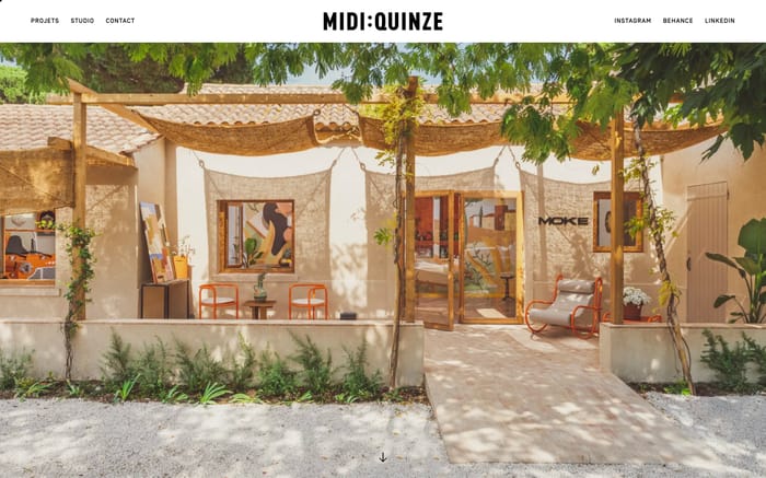 Midi:Quinze website preview