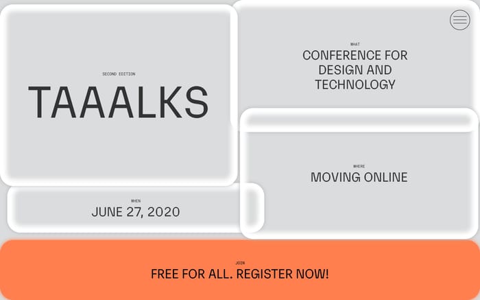 taaalks website preview