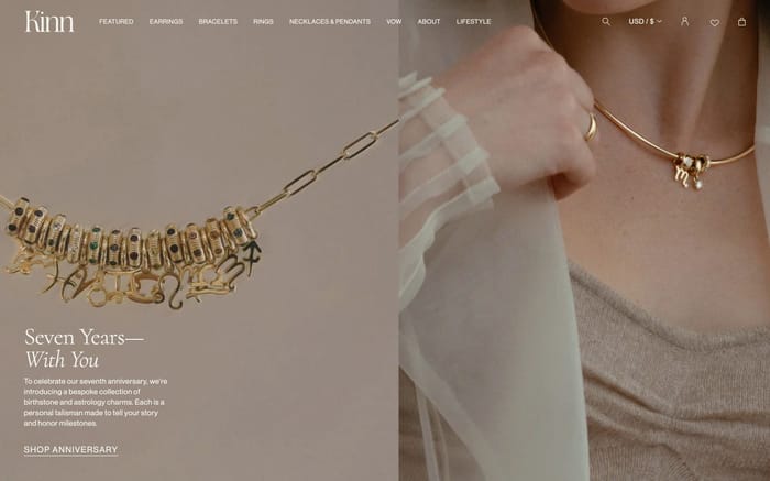 Kinn website preview