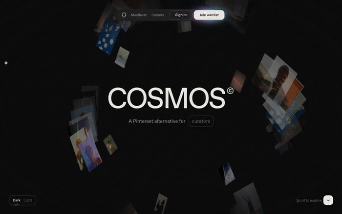 Cosmos website preview