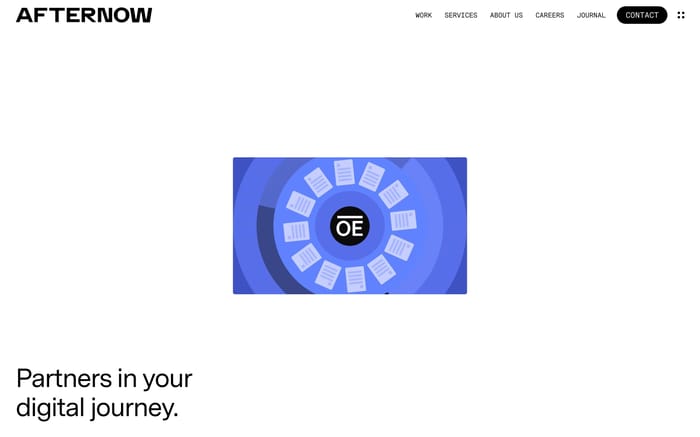Afternow website preview