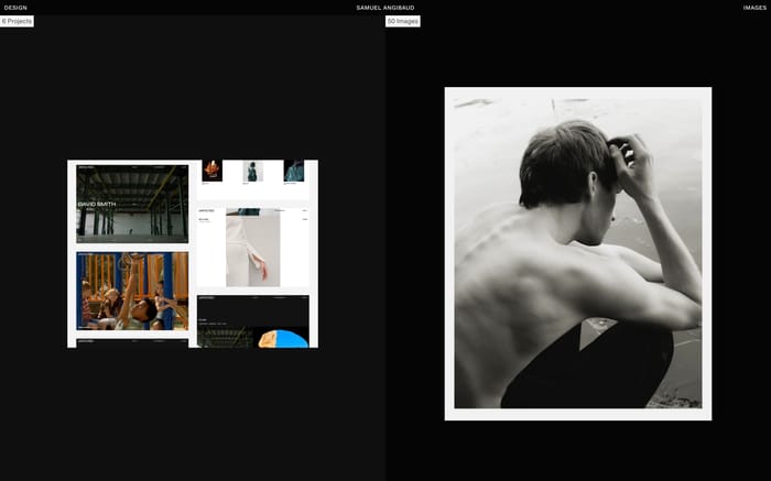 Samuel Angibaud website preview