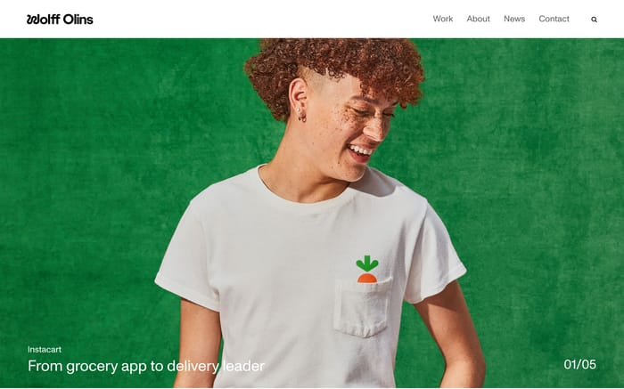 Wolff Olins website preview