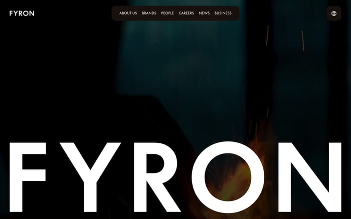 Fyron website preview