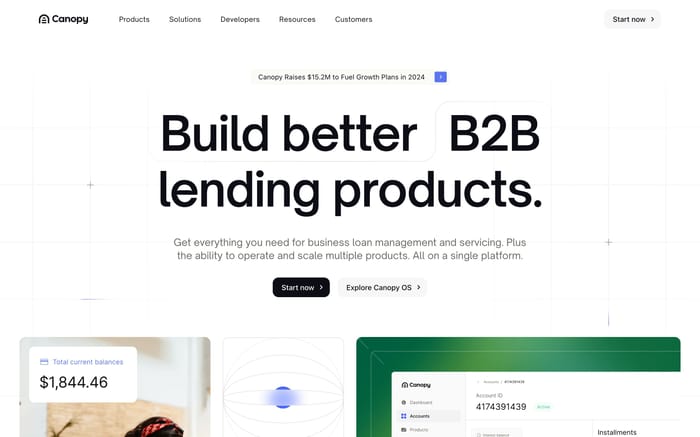 Canopy website preview