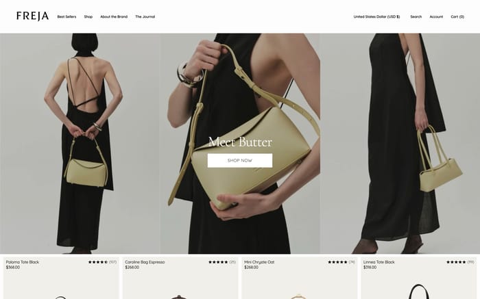 Freja website preview