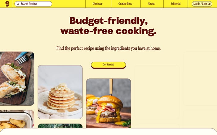 Gumbo website preview