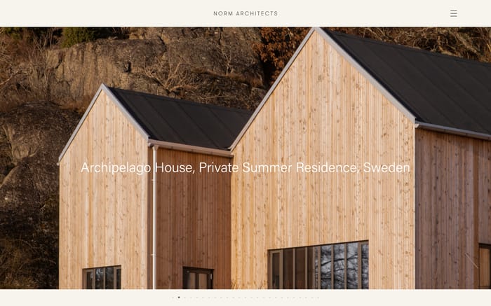Norm architects website preview