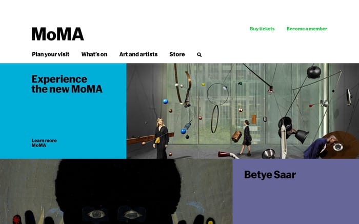 MoMA website preview