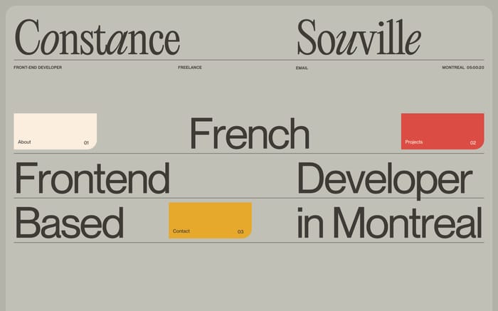 Constance Souville website preview