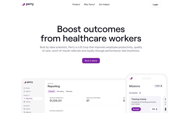 Perry website preview