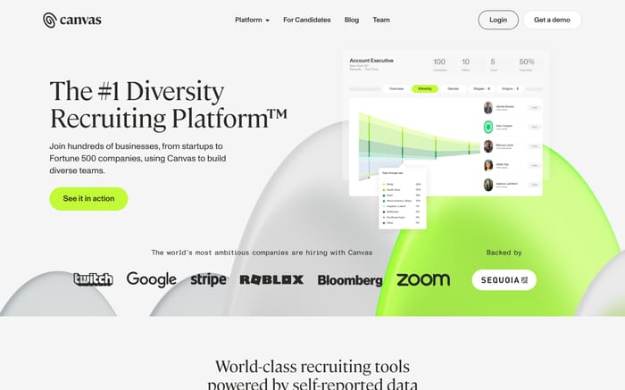 Canvas website preview