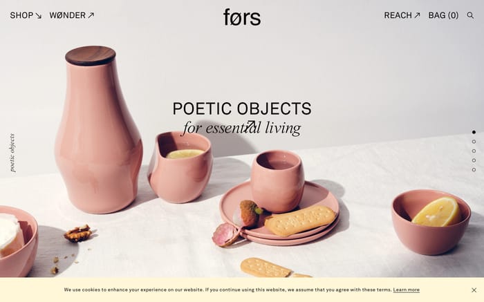 Førs website preview