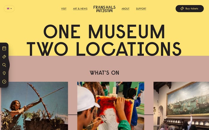 Frans Hals museum website preview