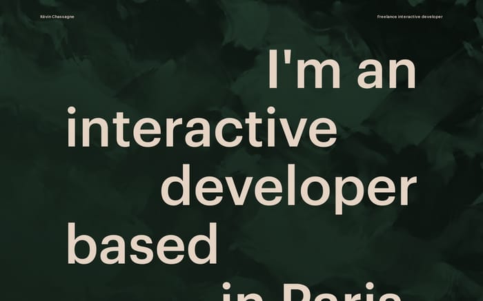 Kévin Chassagne website preview