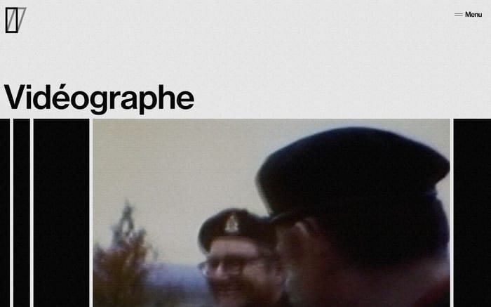 Videographe website preview
