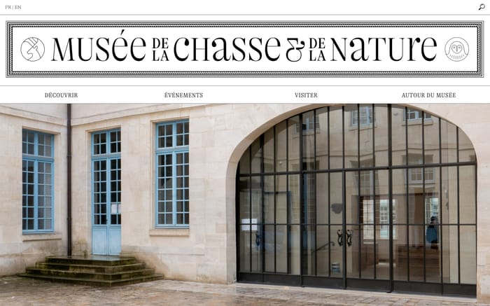 Museum of Hunting and Nature website preview