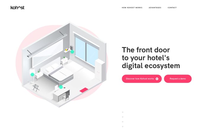 Kohost - The front door to your hotel's digital ecosystem website preview