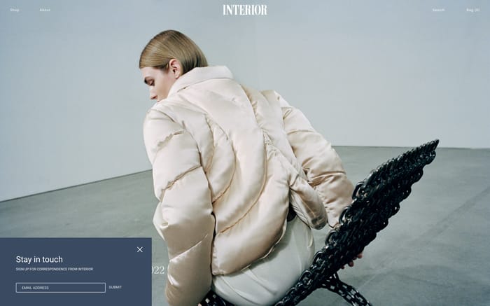 Interior website preview
