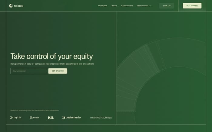Rollups website preview