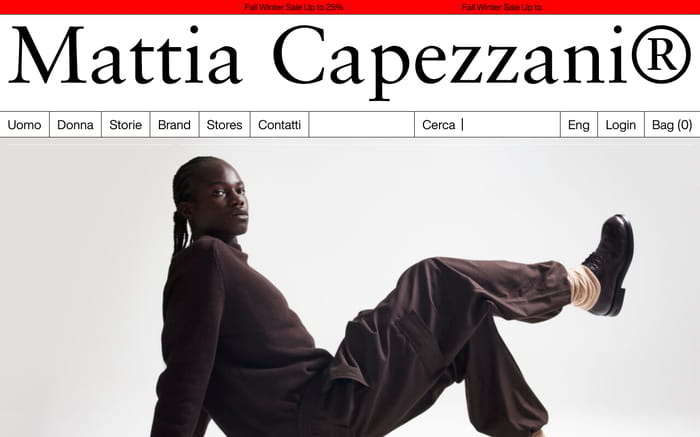 Mattia Capezzani website preview