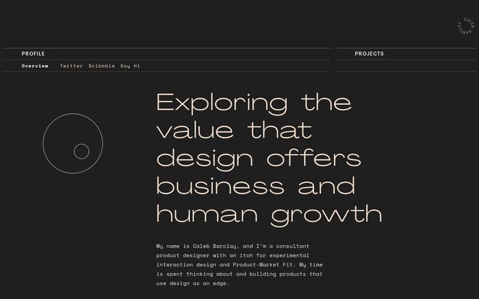 Caleb Barclay website preview