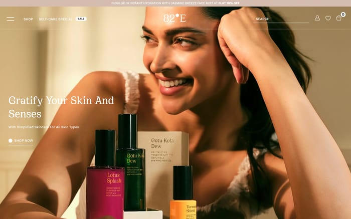 82E website preview