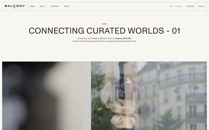 Balcony website preview